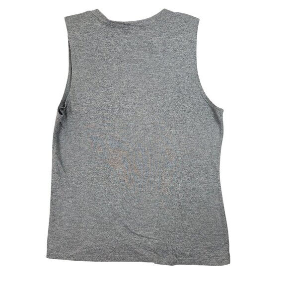 Disney Mickey Mouse Tank Top Large Gray Sequined Patriotic Shirt - Picture 2 of 7